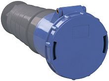 Розетка кабельная переносная IEK КНР ССИ-233 63А 2Р+PE 230В IР54 синий картинка 